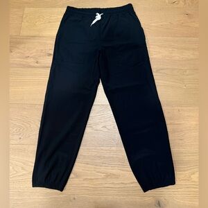 Vuori Black Jogger Pants with White Drawstring